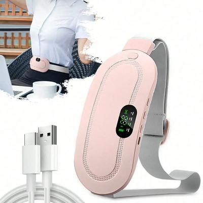 Portable Waist Heating Pad-Menstrual Heating Pad, Back Heating Pad, 3 Temperature Settings, 4 Massage Modes