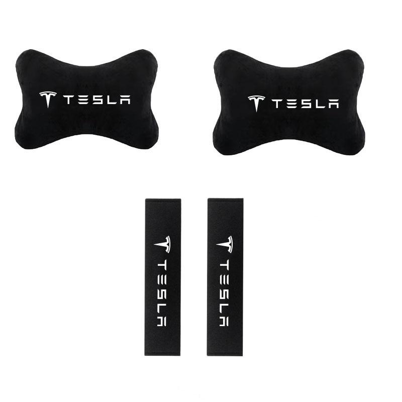 Car Seat Headrest Pillow Neck Support Protector Cushion for Tesla Model Y Model 3 Model S Model X Roadster Auto Accessories