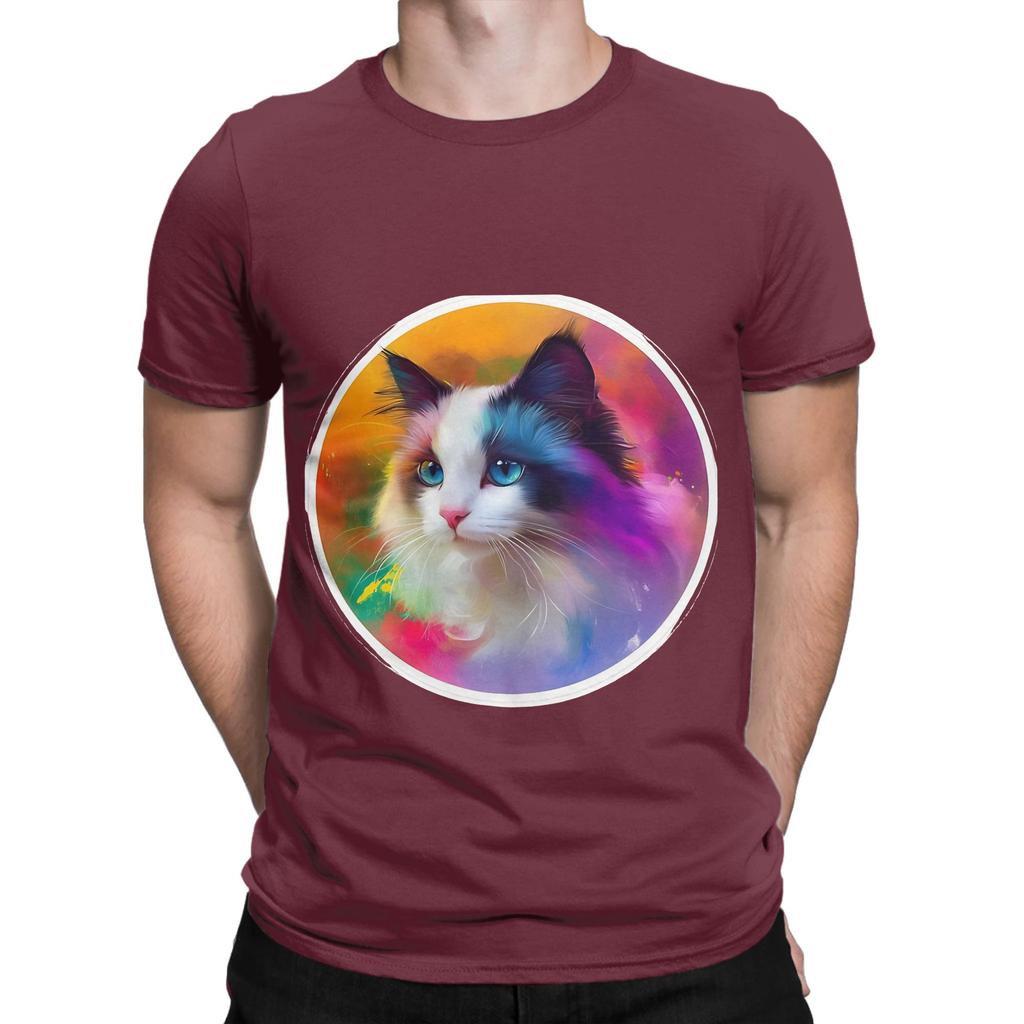 Ragdoll Cute Poster Novelty 100 Cotton TShirt Ragdoll Tees Tops For Unisex