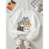 Kids Sweatshirt Casual Sweatshirt Printed Round Neck Pullover, Featuring Animal Prints, Autumn and Winter ,Comfortable Warm Fashion Printed Top