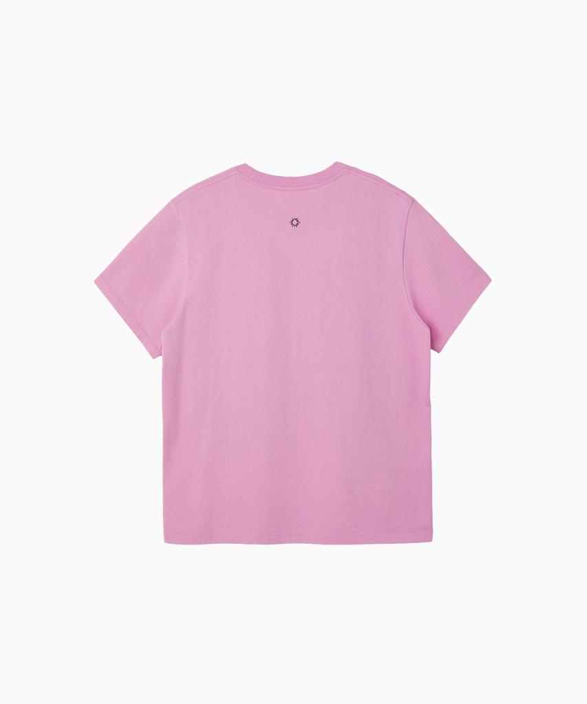 HELLO SUNRISE Sun Stamp Tee_Pink
