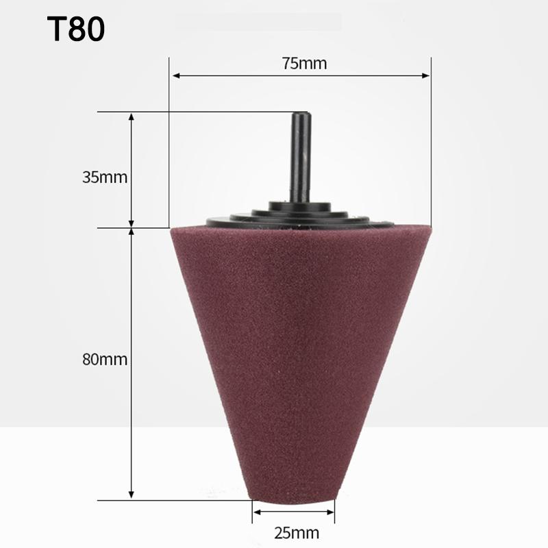Car Wheel Polishing Sponge for Electric Drill Polishing Cone Burnishing Ball Polishing Pad Hub Buffing Sponge Auto Accessories