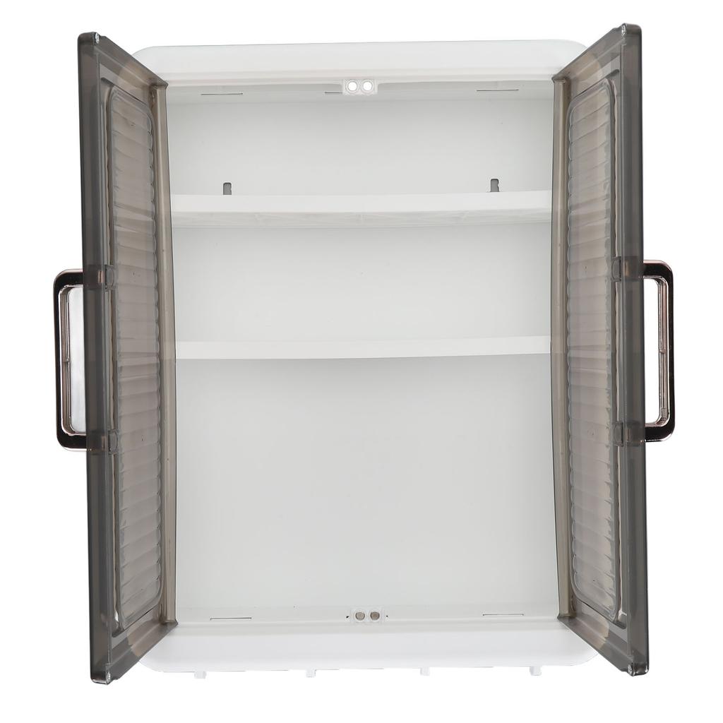 Bathroom Cabinet Wall Mounted Multifunctional Makeup Perfume Cosmetic Organizer Display Cabinet Skincare Storage Rack with Hooks
