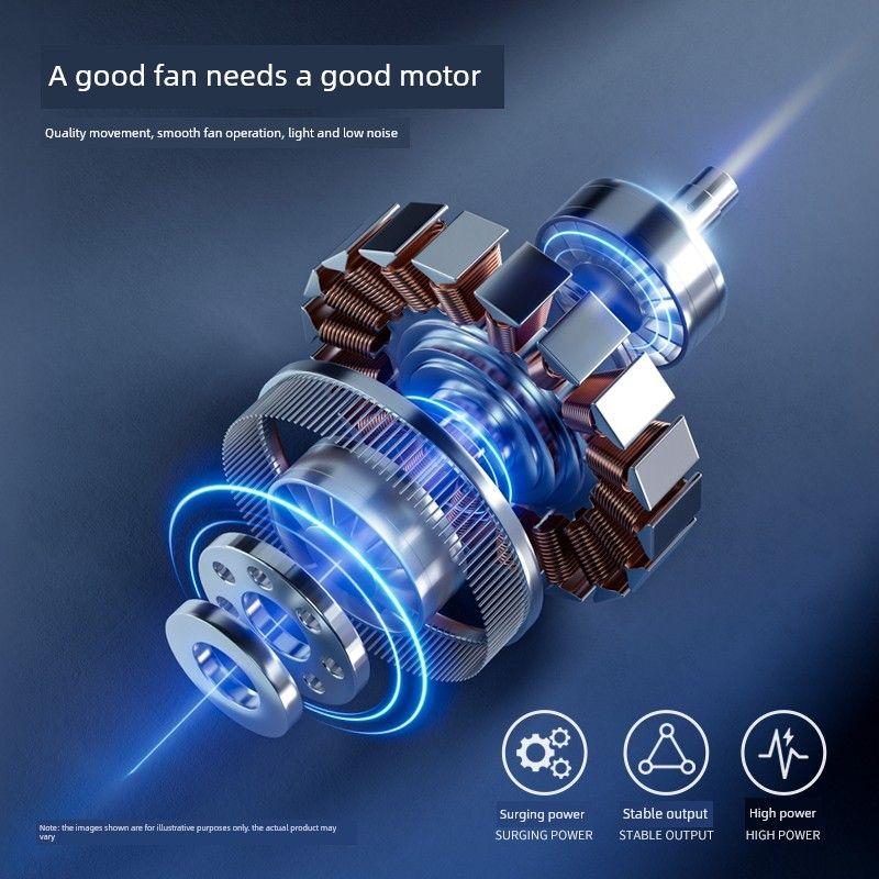 Konka Wall-Mounted Electric Fan, Wall-Hanging Fan for Home Kitchen, 2026 New Model, No-Drill Hook
