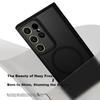 KEKLLE Skin-Feel Magnetic Case for Samsung Galaxy S25+ - Matte Anti-Drop, Anti-Fingerprint, Full-Coverage Soft Edge Protective Case, Midnight Black