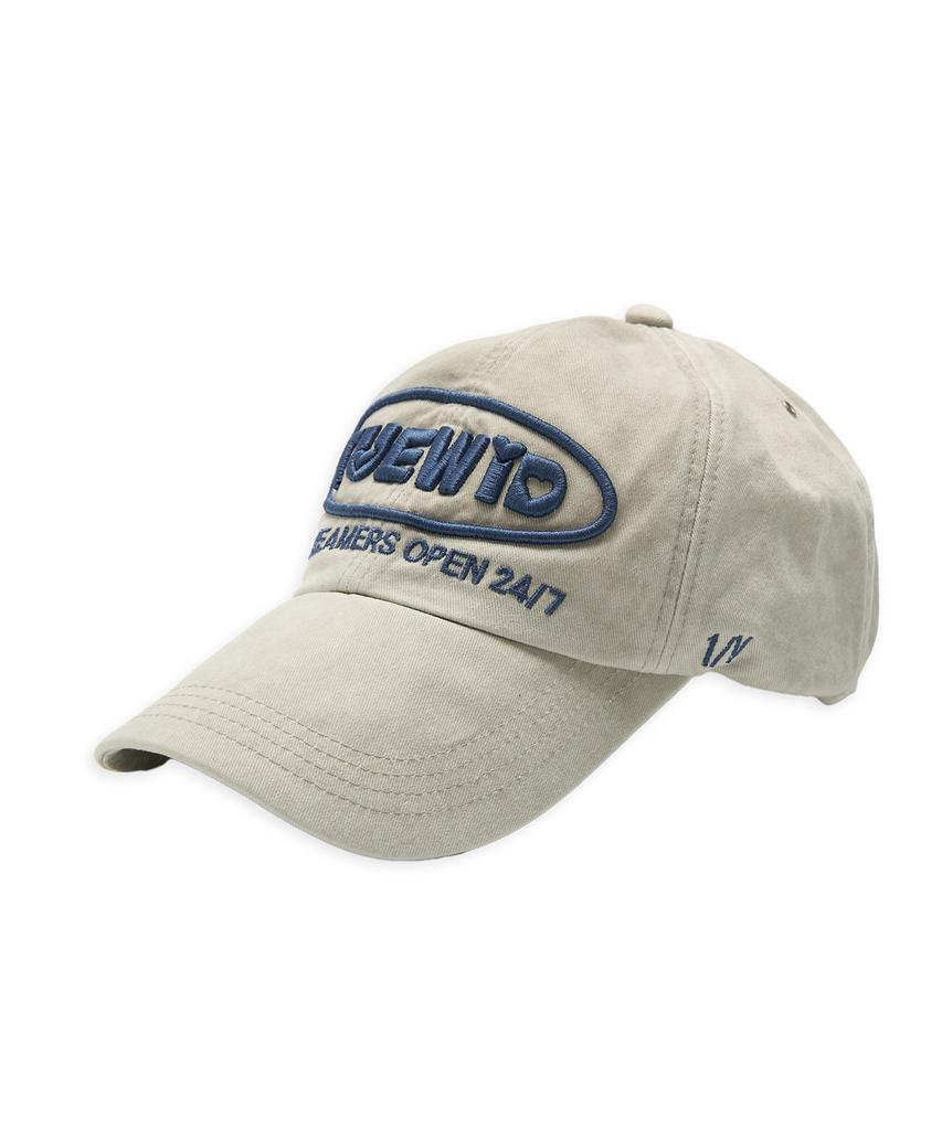 TUEWID Dreamers Open 24/7 Wrinkled Ball Cap In Beige