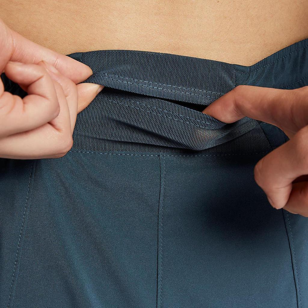 Nike Comfortable Soft Skin-Friendly Breathable Quick-Dry Mid-Waist Three-Quarter Casual Shorts Women shorts Deep-Sea-Blue DX6011-478