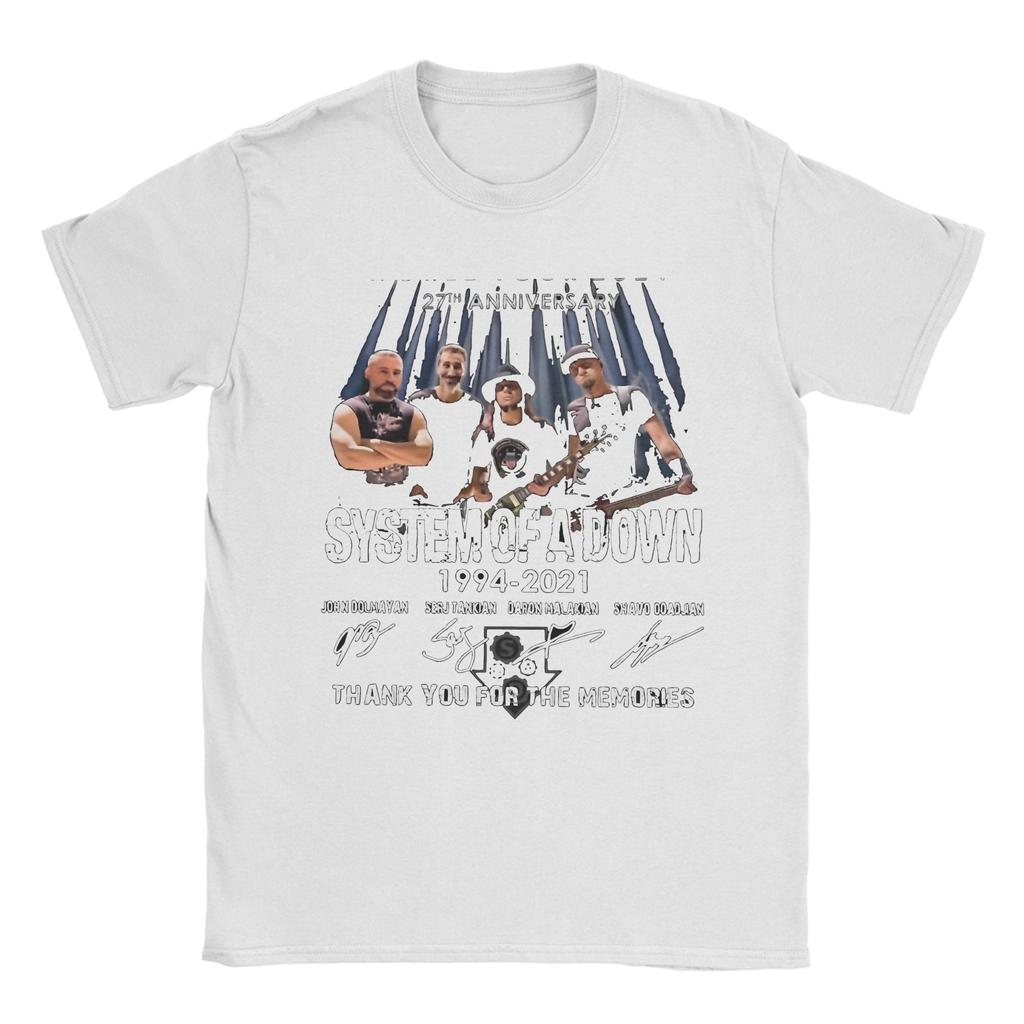 Kovové Rockové Albumové Kapelové Trička pro Muže Ženy Bavlna Novinka Tričko Kulatý Výstřih System Of A Down Trička Krátký Rukáv Nápad na Dárek