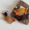 Cat Crochet Hair Clips Bouncy Dog Children's Hair Accessories Women's Side Clip  Unisex