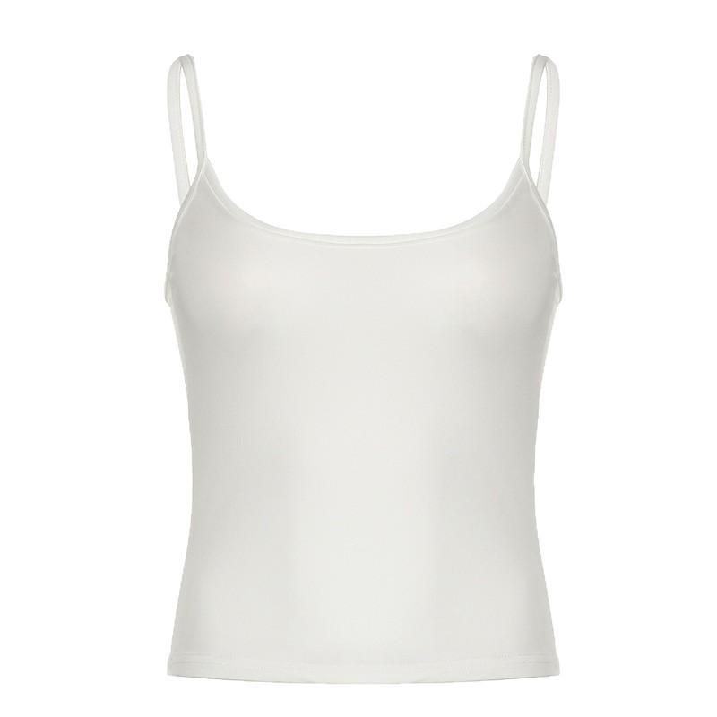 European & American Sexy Backless Solid Camisole – Slim Fit Women's Sports Vest