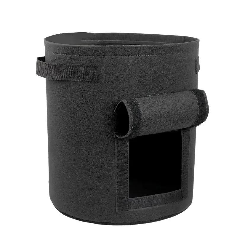 1/3PC Felt Potato Planting Bag Large Diameter Vegetable Plant Seedling Bag Non-Woven Felt Potato Growing Bucket