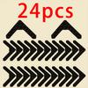 12/24PCS Reusable Double Sided Rug Gripper Tape Adhesive Non-Slip Rug Pad Tape Stickers Washable Area Rug Pad Carpet Tape