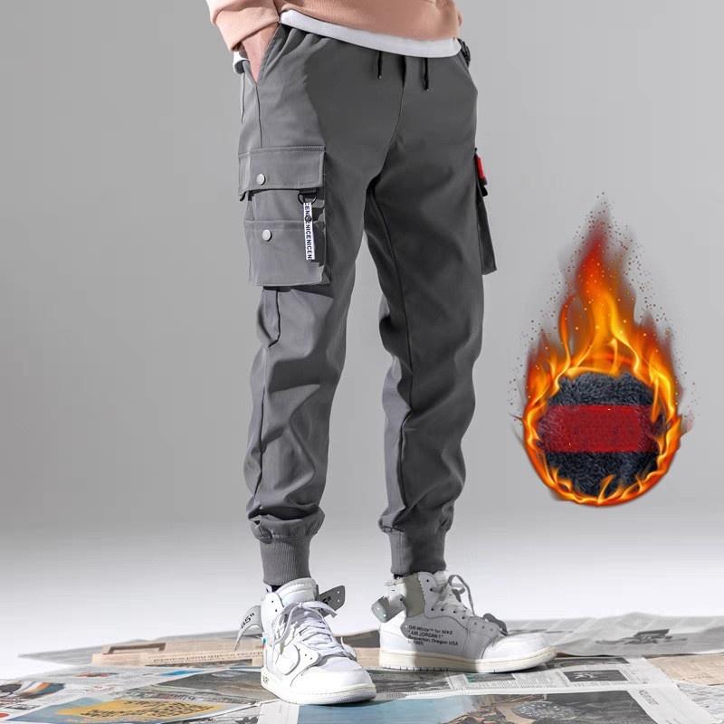 Spring and Summer Thin Overalls Men's Trendy All-match Leggings Loose Multi-pocket Trousers Large Size Casual Pants