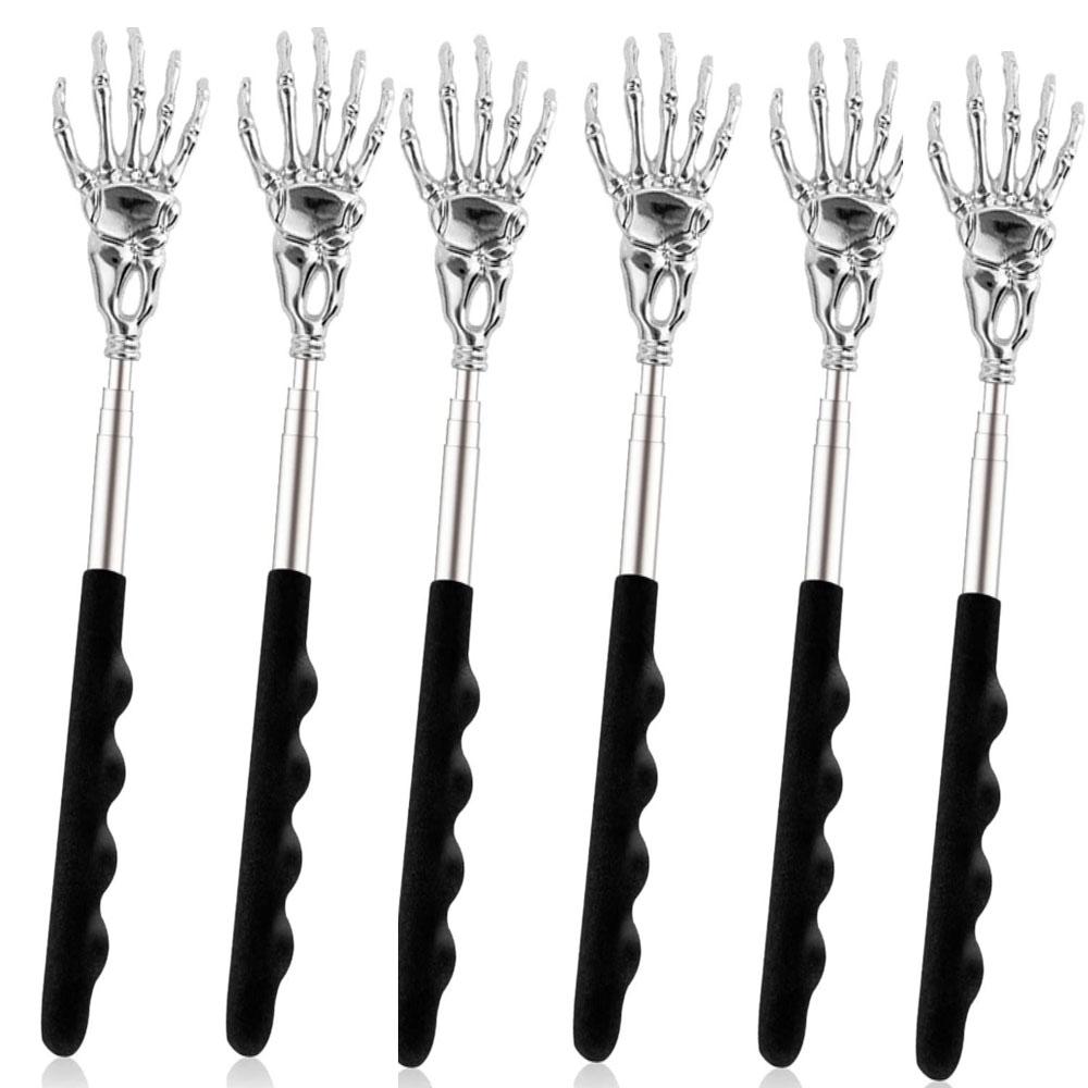 1 Pack Back Scratcher Extendable Metal Portable Back Scratcher for Men Women Adults, Telescoping Back Massager with PVC Handles