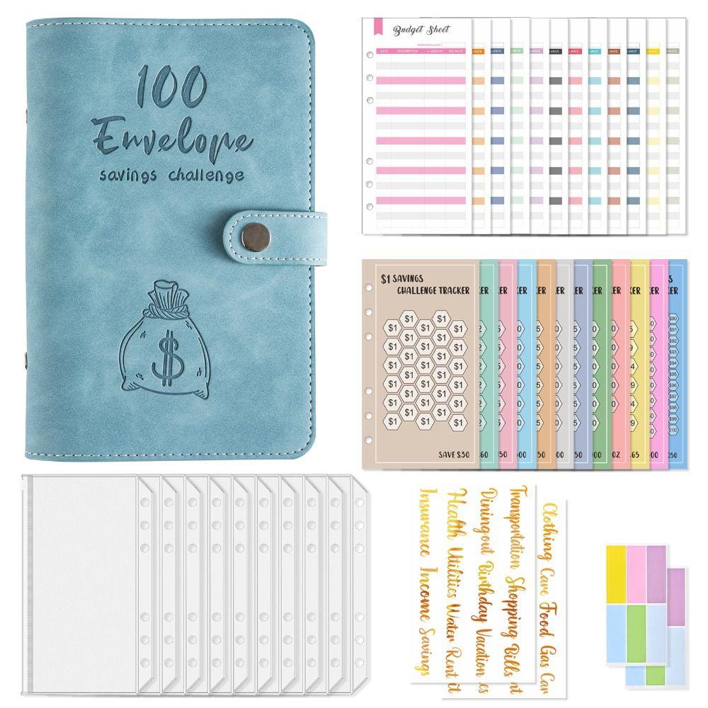 Reusable Binder Savings Book A6 Cash Stuffing Envelopes Binder