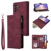For Samsung Galaxy A54 5G Case Multiple Card Slots PU Leather Zipper Phone Cover