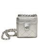Krabičková taška s trendy diamantovým vzorem Mini dětská crossbody taška s řetízkovým popruhem Dětská taška