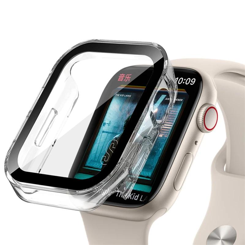 Waterproof Hard PC Screen Protector for Apple Watch 10 9 8 45mm 44mm 42mm 46mm 49mm Full Case Cover for IWatch Ultra 7 SE 6 5