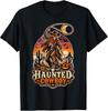 Haunted Cowboy Skeleton Spooky Western Halloween T-Shirt