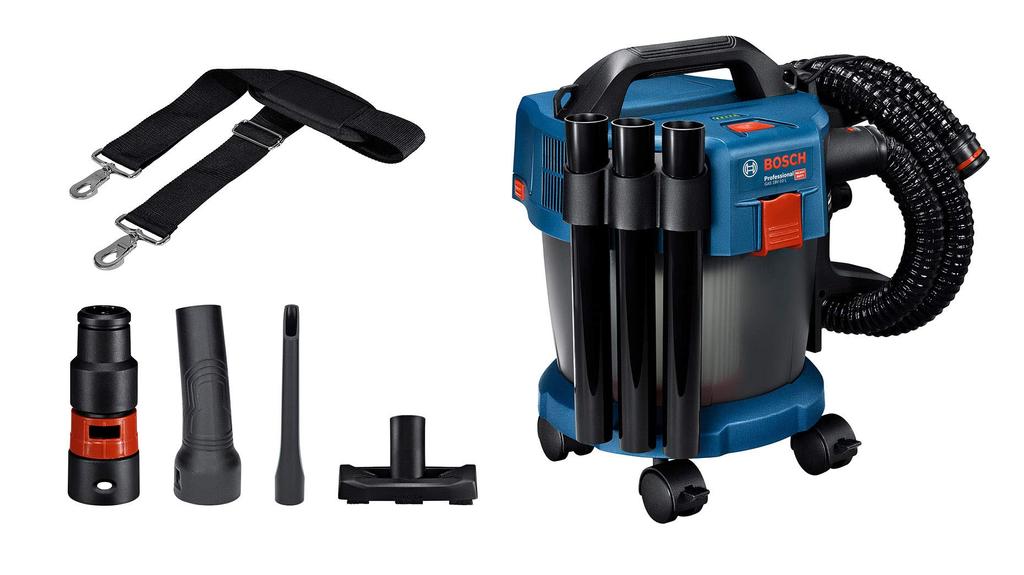 Bosch Professional 18V vysavač pro suché i mokré použití nabíječka prodávána HEPA filtr kolečka (pouze tělo, samostatně, osvojený, zahrnuto)