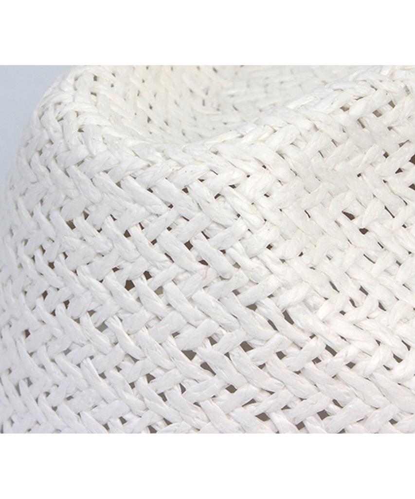 Yunibeosyeolkemiseuteuli Bu Swing Simple White Fedora Summer Hat