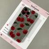Cherry Watercolor Clear Phone Case For Iphone 17E 16 15 14 13 12 11 Pro Max 15 Plus 16E Shockproof Soft Transparent Cover Fundas