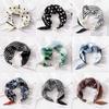New Pearl Buckle Silk Scarf Thin Printed Neck Scarf Soft Lightweight Neckerchief Women