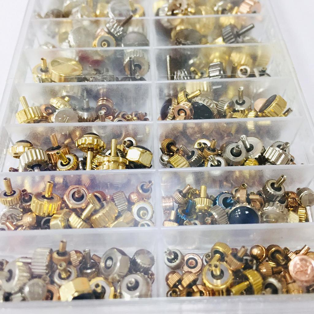 Watch Parts Set, Kit, Assorted Gold and Silver Head Lot Replacement Repair Tool Kit