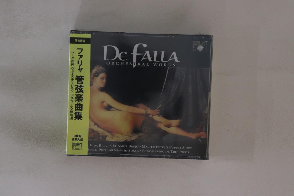 

CD DE FALLA Falla Orchestral Works 6734 BRILLIANT CLAS Non Japan Obi Classical Used