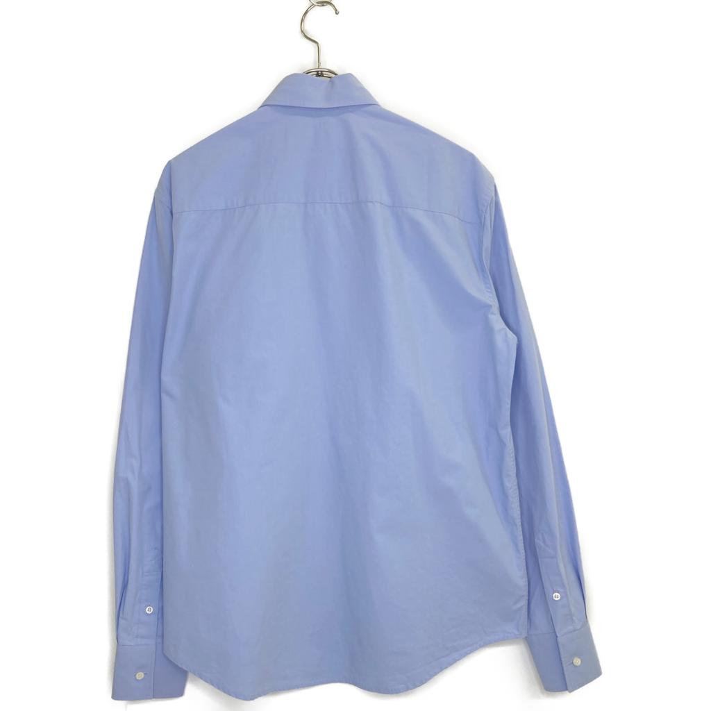 MSGM Blue logo embroidered overshirt tops 41 blueUsed