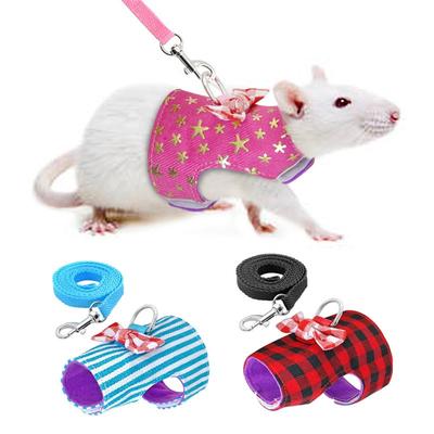 Safety Cute Ferret Squirrel Pet Harness Chest Strap Leash Leads Hamster Vest