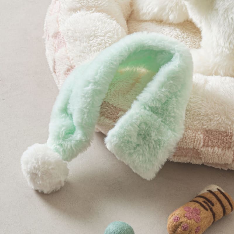 [Haustier] Pom Pom Pelzschal Mint