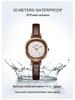 Gedi Vintage-Style Women's Thin Strap Leather Quartz Watch