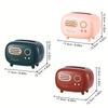 1pc Vintage Radio Tissue Box - Retro Plastic Dispenser for Home Decor Bedroom Bathroom | Valentine's Gift School Supplies