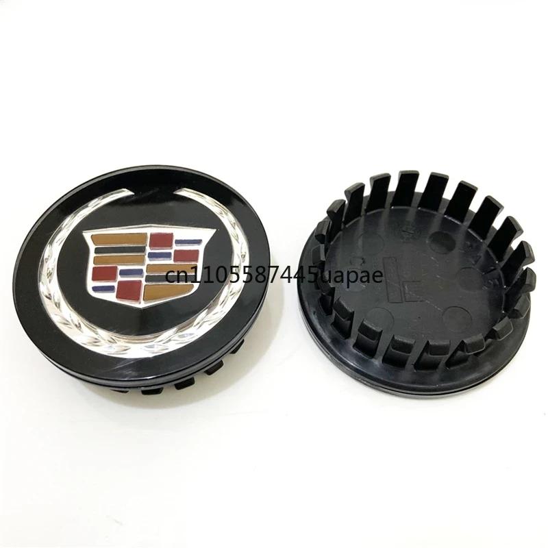 67mm 4pcs Car Wheel Center Hub Caps Cover Emblem for Cadillac Escalade CTS CT5 XT5 XTS XLR BLS SLS STS ATS Auto Tire Accessories