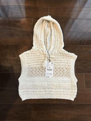 [USED] ZARA Hooded Knit Top Final Price