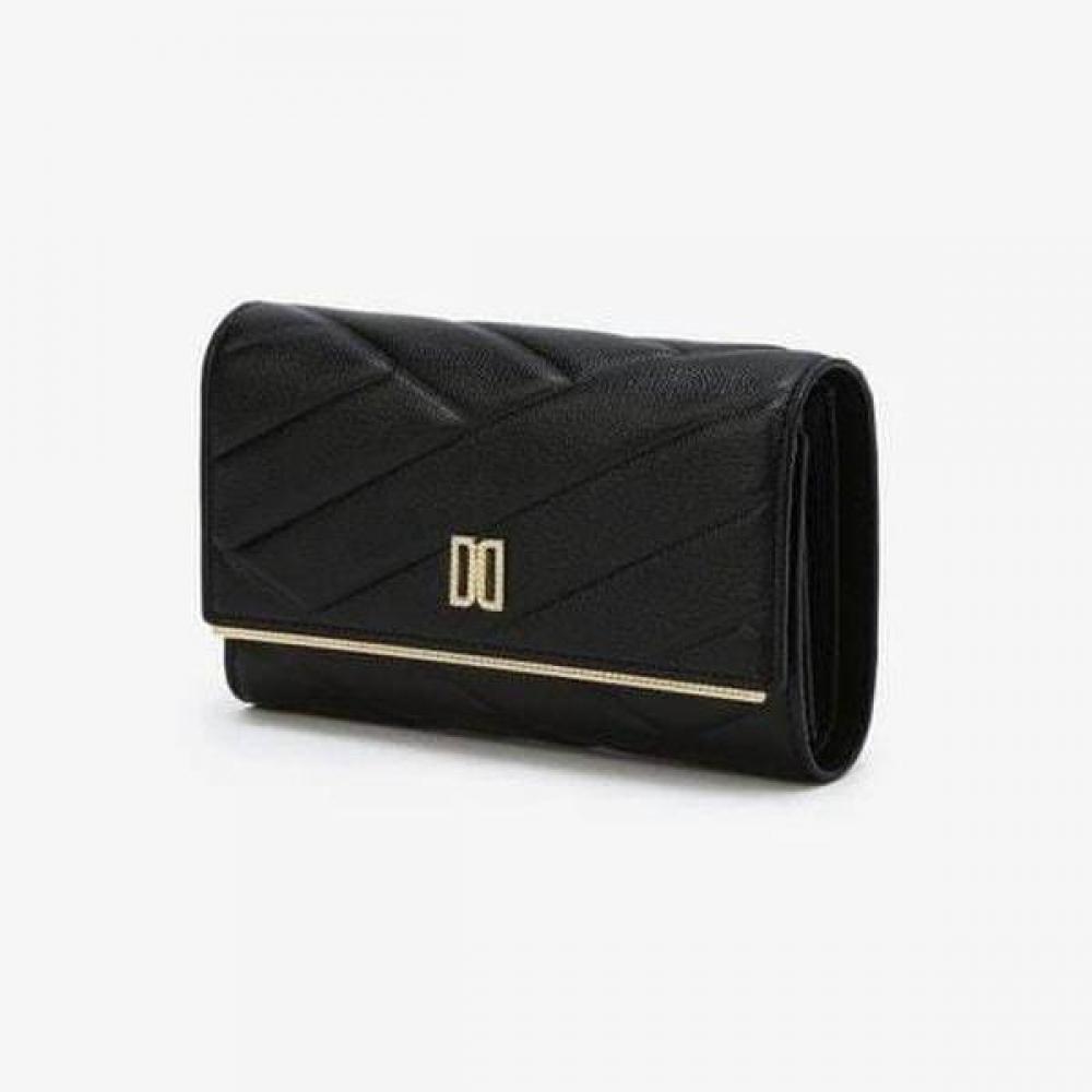 

Daks Black Cowhide Medium Wallet Dd Logo Carlisle Pattern Dcwa5e419bk Single option