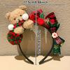1pc Women'S Christmas Plush Bear Bow Headband, Teddy Bear Plush Hair Accessory for Festive Occasions–Perfect for Women'S Fashion