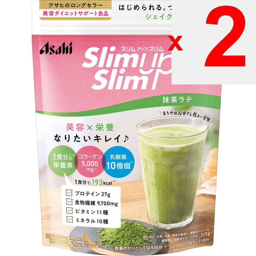 Asahi Slim Up Slim Enzyme + Superfood Shake Matcha Latte 315g Drink & Shake Meal Replacement Drink & Shake