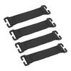 4pcs Backpack Molle Strips Black Powerful Grip Strong Adhesion Nylon Hook and Loop Molle Patch for