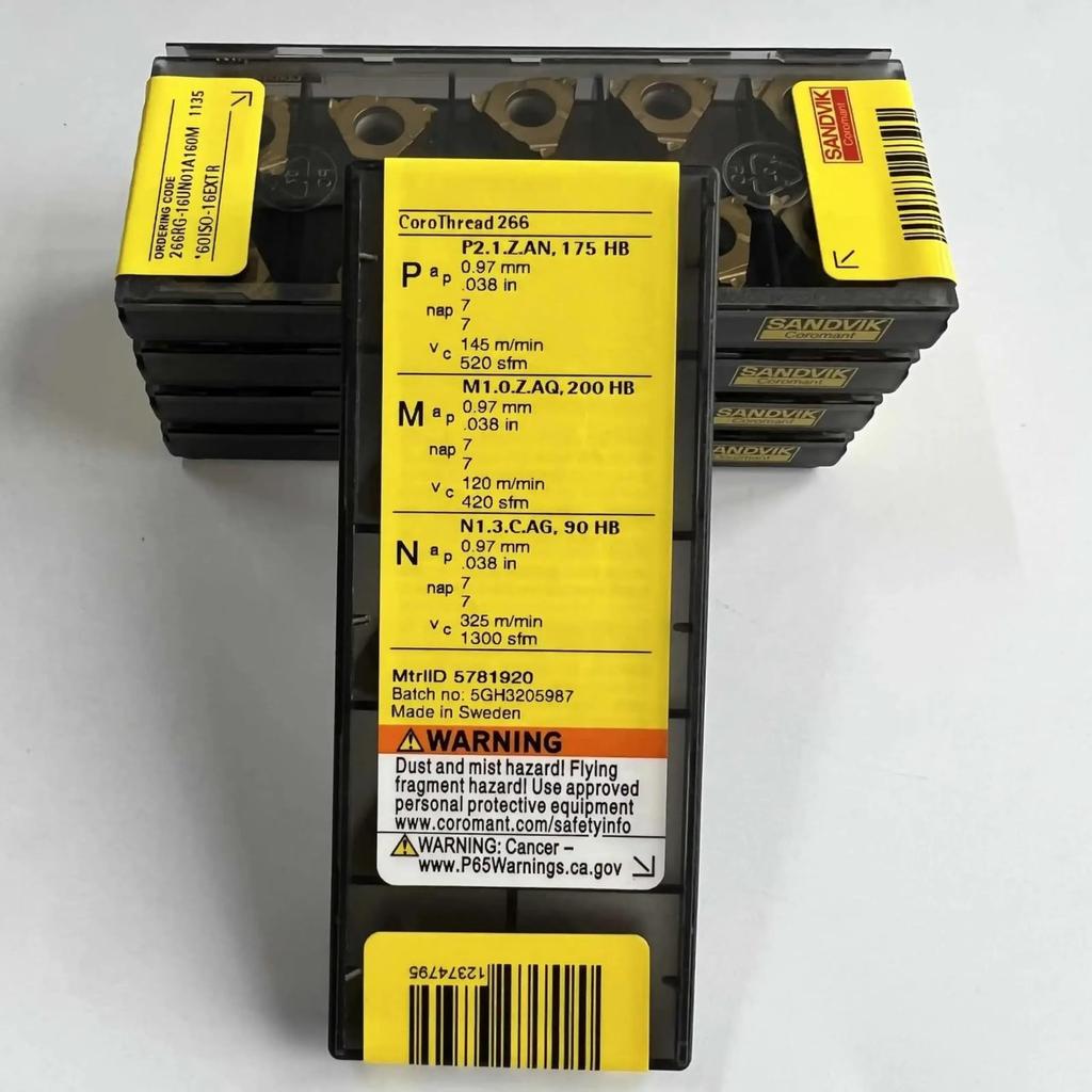 Original Sandvik / 266RG-16UN01A160M 1135 /Carbide CNC Blade 10 PCS