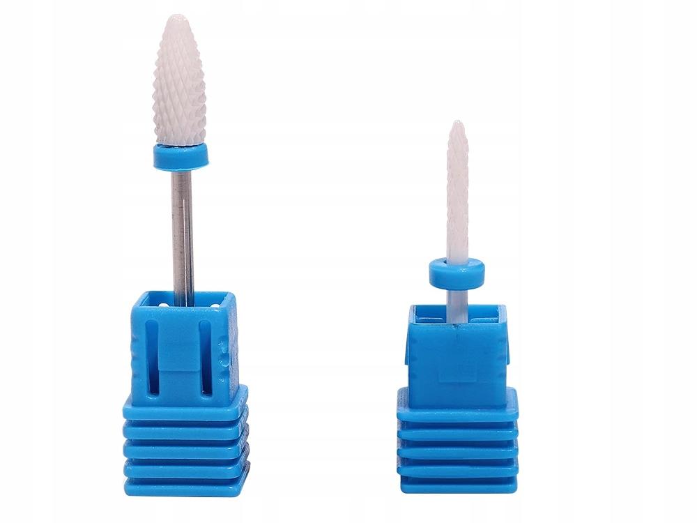 Set of 5 Ceramic Milling Cutters for Hybrid Gel Acrylic Nails with Case