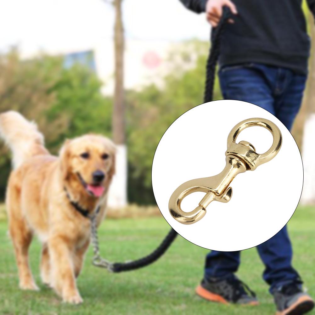 Quality Brass Swivel Trigger Hook High Strength Pet Pet Leash Rope Clip Golden Yellow