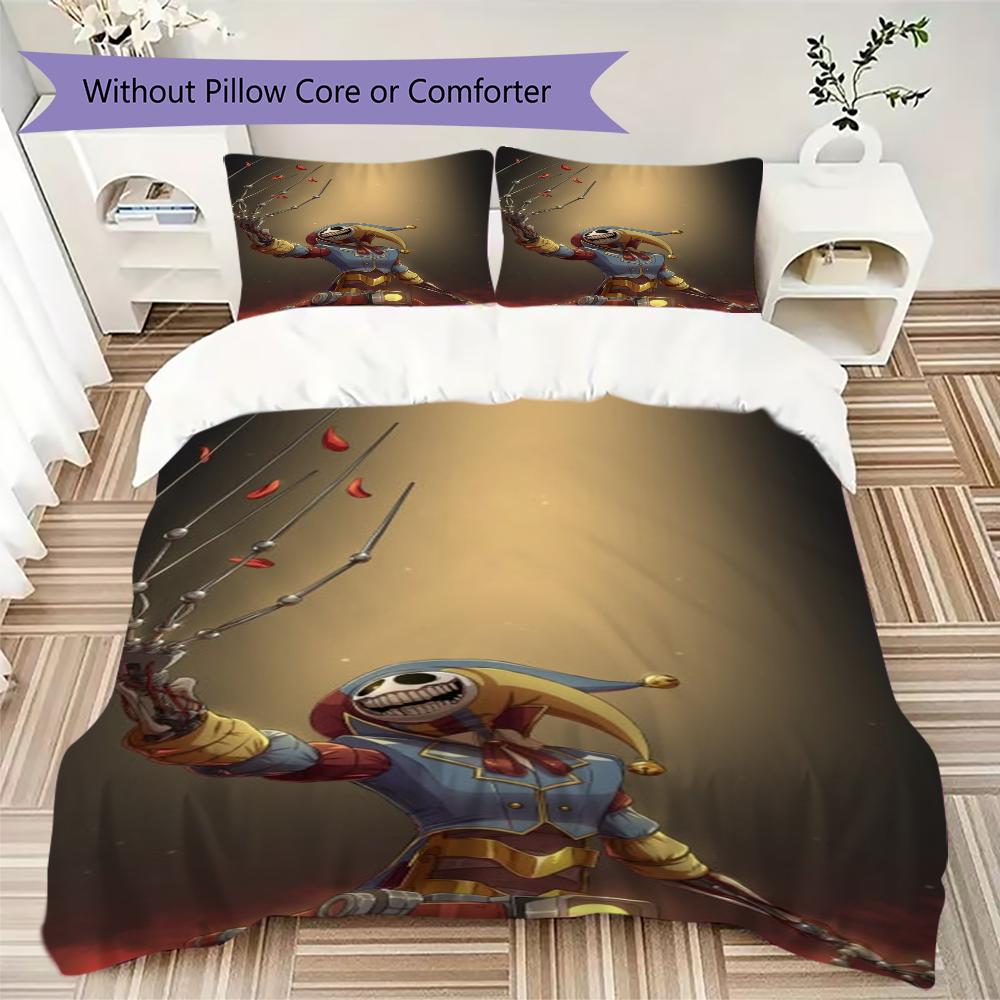 poppy playtime Pattern Bedding,Quilt Set Quilt Cover Pillowcase Home Birthday Gift(1 * duvet cover + 2 * pillowcase, without core)_lx