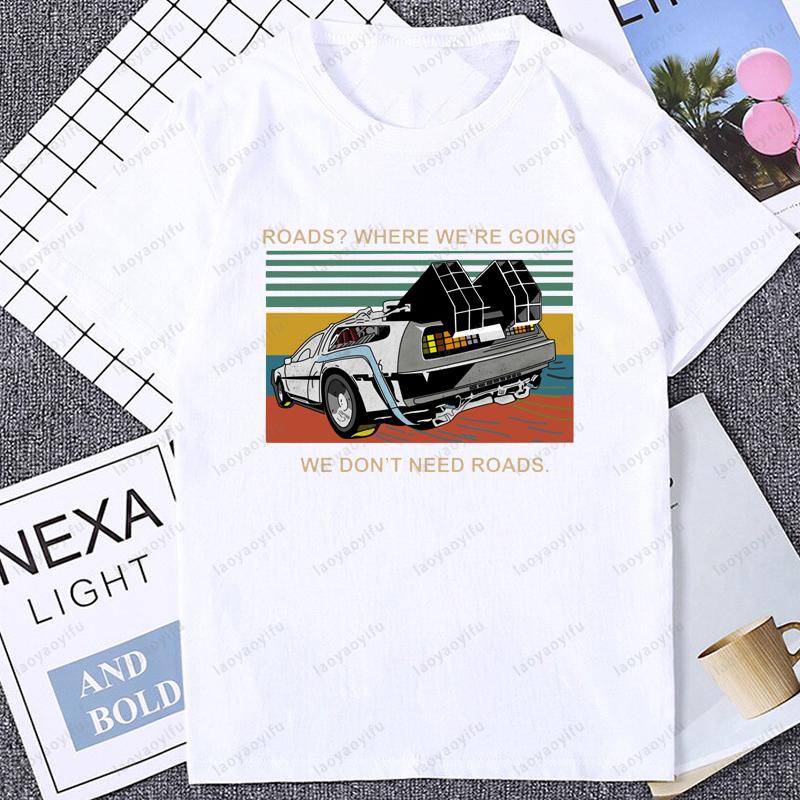 Back to the Future DeLorean T-shirt S