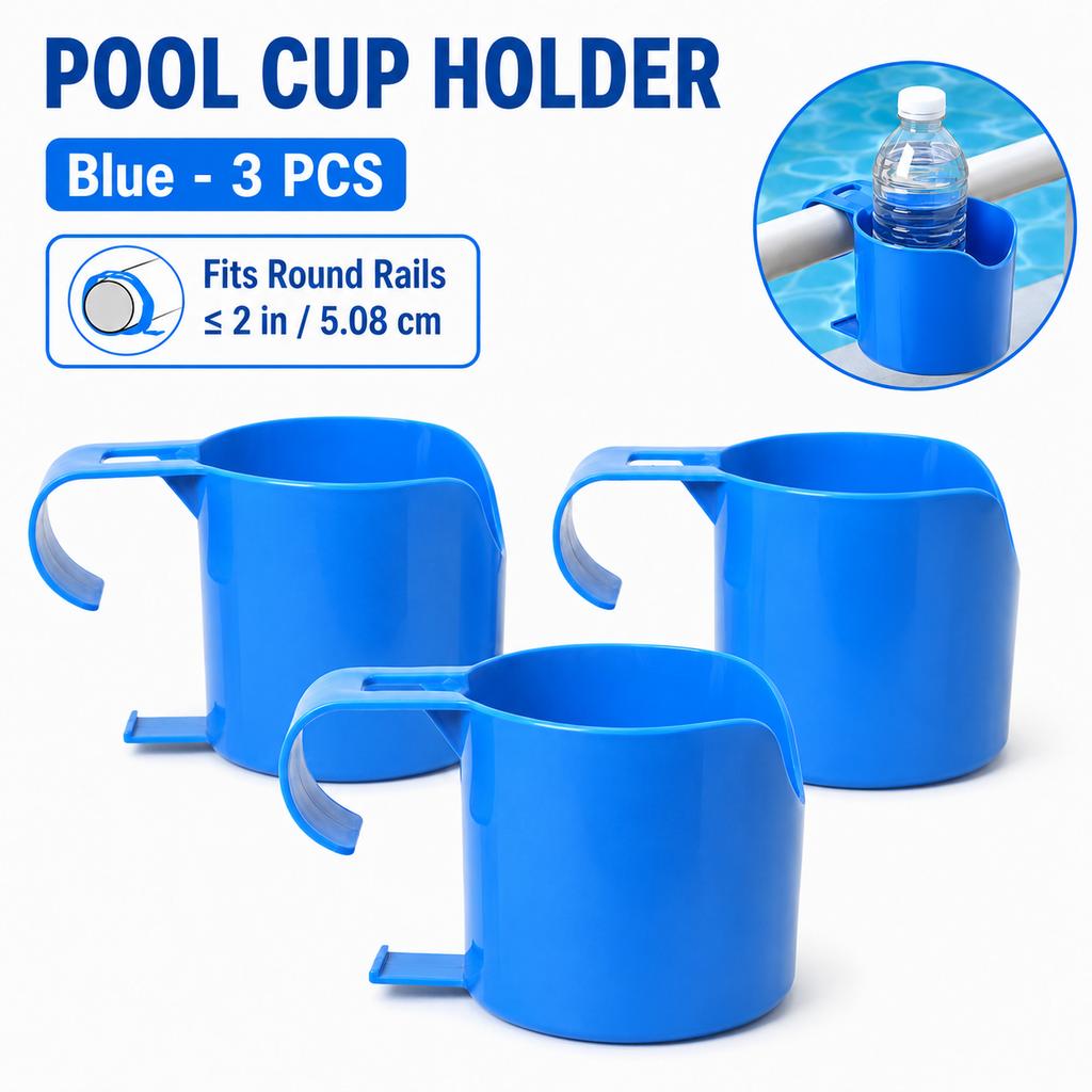 Poolside Organizer Rack Storage Holder for Drinks Sanitizers Swimming Accessories Paired with Pool Float Lounge Chair Summer