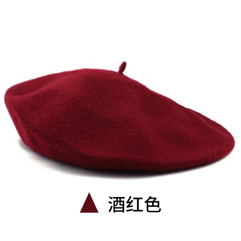 Acrylic Beret Winter Vintage Painter Hat Women's Fashion Beret