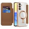 For Samsung Galaxy A15 4G/A15 5G Magnetic Case RFID Blocking Card Holder Leather Phone Cover