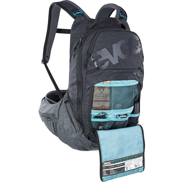 Backpack Evoc Trail Pro 16 S/M Black/carbon Grey (100118128-S-M)