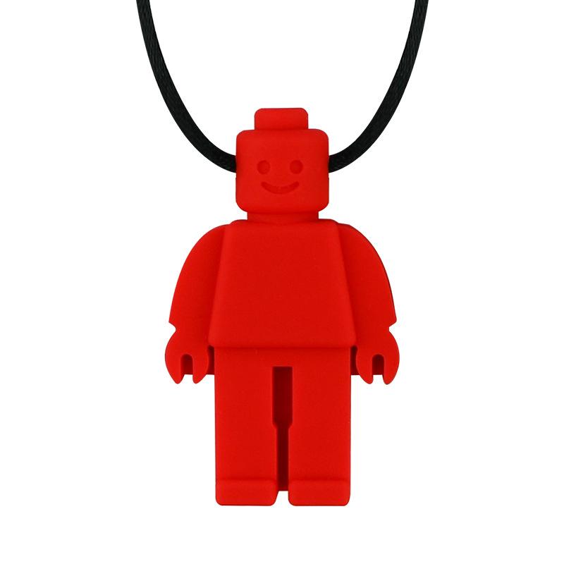 Silicone Chew Necklace for Sensory and Teething Relief Durable Non-Toxic Soft Beads Safe for Kids and Adults Adjustable Length